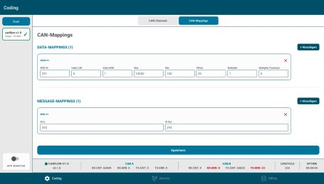 Configuration CAN-Mappings Configuration CAN-Mappings